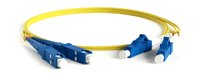 Кабель Hyperline FC-D2-9-LC/UR-SC/UR-H-1M-LSZH-YL Патч-корд волоконно-оптический (шнур) SM 9/125 (OS2), LC/UPC-SC/UPC, 2.0 мм, duplex, LSZH, 1 м - фото 2