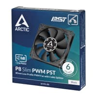 Вентилятор корпусной ARCTIC P8 SLIM PWM PST Black (ACFAN00295A) - фото 6