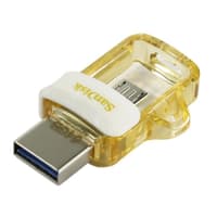 Флешка USB 64 Gb SanDisk Ultra Android Dual OTG, m3.0/USB 3.0, White-Gold - фото 3