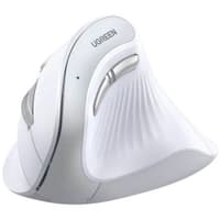 Беспроводная компьютерная мышь вертикальная UGREEN MU008 (25759) Wireless Vertical Mouse 2.4 GHz&BT. Цвет: белый - фото 2