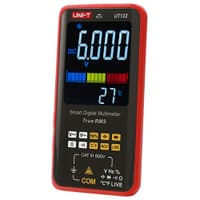 Супертонкий мультиметр UNI-T UT122 с большим экраном Испытание напряжения переменного/постоянного тока (600 В); Испытание на сопротивление (60 МОм); Емкость (99 мФ); Частота (10 Гц); Температура: (-40°C~1000°C); Двойной дисплей; обнаружение NCV; ЖИВОЕ обнаружение; Кат. Ⅲ 600 В - фото 3