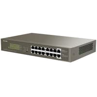 Tenda TEG1116P-16-150W Коммутатор неуправляемый PoE, 16 портов, 16x1 Гбит/с, PoE 16х30 Вт (до 135Вт), установка в стойку - фото 3