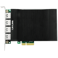 Сетевой адаптер Lr-Link LRES2005PT 4-Port Gigabit PCIe Ethernet Server Adapter Card SFF - фото 1