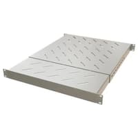 Полка Hyperline TSD3L-0.5U-405/700-RAL7035 Полка c 19'' креплением, раздвижная, 0.5U, с регулируемой глубиной установки от 405 до 700 мм, нагрузка до 60 кг, для установки в шкафы глубиной 600-800 мм, цвет серый - фото 2