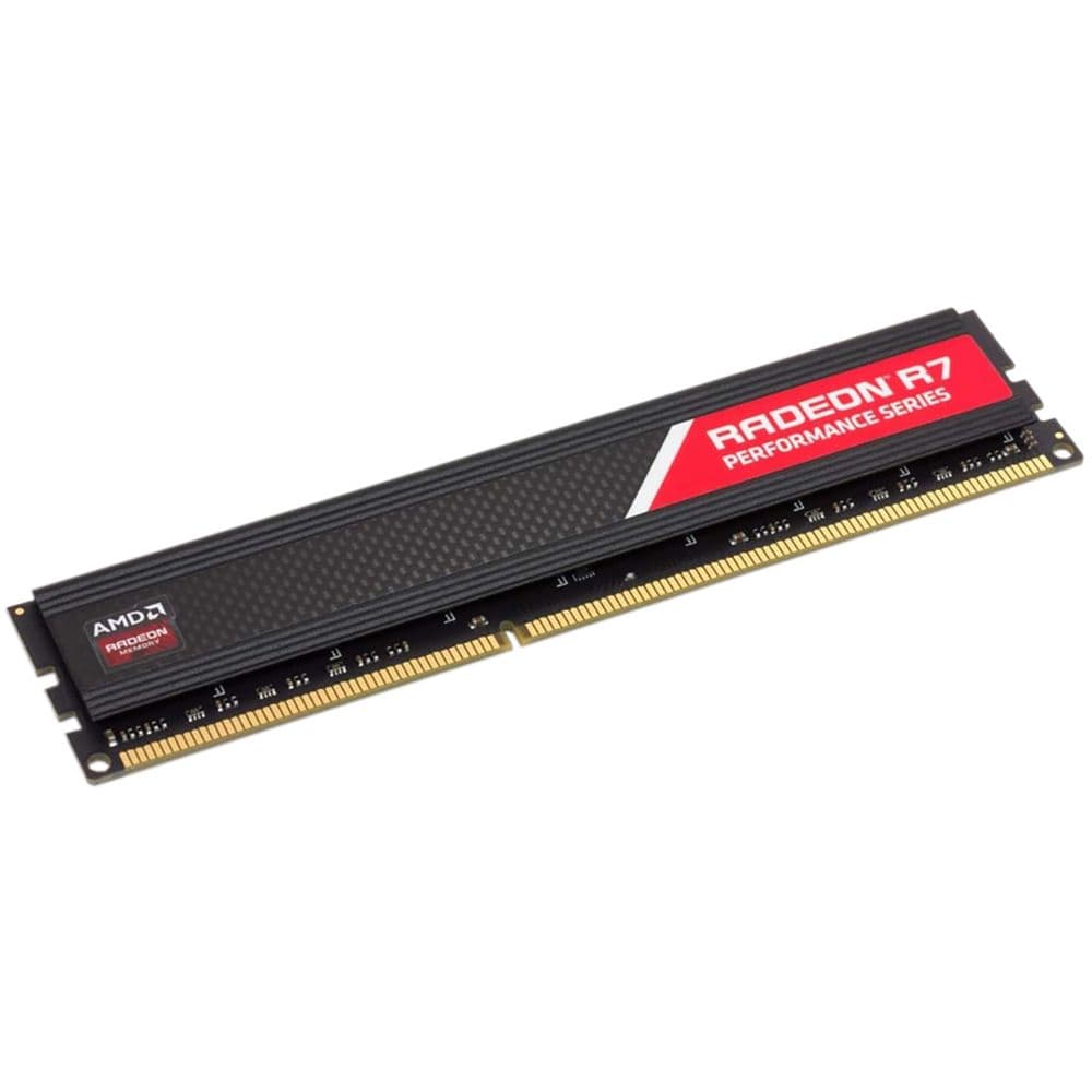 Модуль памяти AMD Radeon R748G2400U2S 8GB DDR4 2400 DIMM радиатор, Performance Series,  Heat Shield, Black, Retail, (182552)
