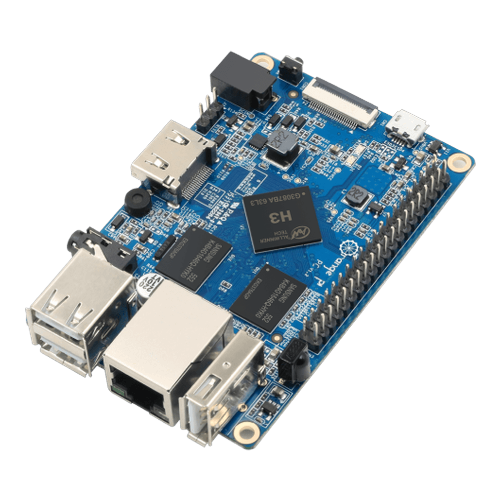 Одноплатный компьютер Orange Pi Orange Pi PC Plus RAM 1GB, 8GB eMMC flash