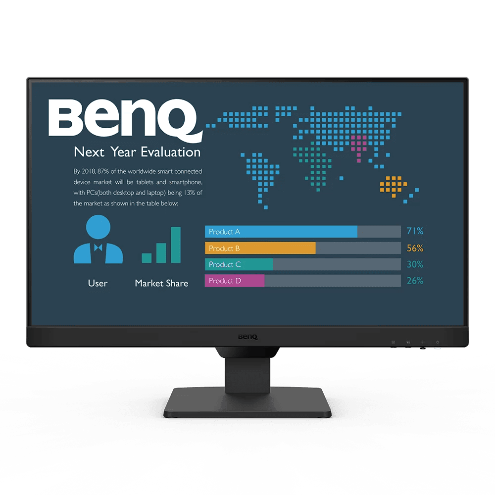 Монитор 23.8" BenQ BL2490 Black (1920x1080, IPS, 100Hz, 20M:1, 250cd, 5ms, 2*HDMI, DP, Speakers, Flicker-free;Low Blue Light, 3Y)