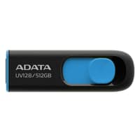 USB накопитель ADATA Bad Pack 512GB USB 3.2 Gen1 AUV128-512G-RBE Black/Blue, Performance (Max.): Up to 100MB/s read - фото 1