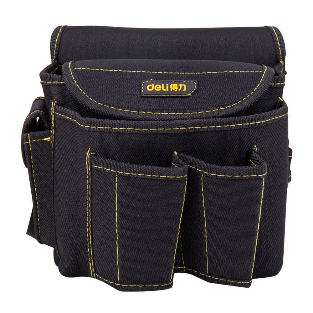 Поясная сумка монтажника Deli DL-P4 220 x 200 x 140мм, 6 карманов, ткань Оксфорд 600D
