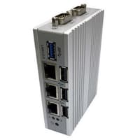 Встраиваемая электронно-вычислительная машина NT3435-00G (Chassis: NET-I, MB: 2I380D-D92-00, Bay Trail-D J1900, DDR3L 2Gb, 3x INTEL Giga LAN I211-AT, 4x USB, VGA, DC IN Power Jack, Apacer mSATA SSD 16Gb, SM220-M242 (APM2T42SM22016GTN-4ETM) Power Adapter 30W/12V w/EU type code) + крепёж на DIN рейку 6G302A-1301-0300 для MIRO-2 / MIRO-3 / SKY-2/SKY-3 / NET-I / NET-II 40 x 144 mm - фото 2