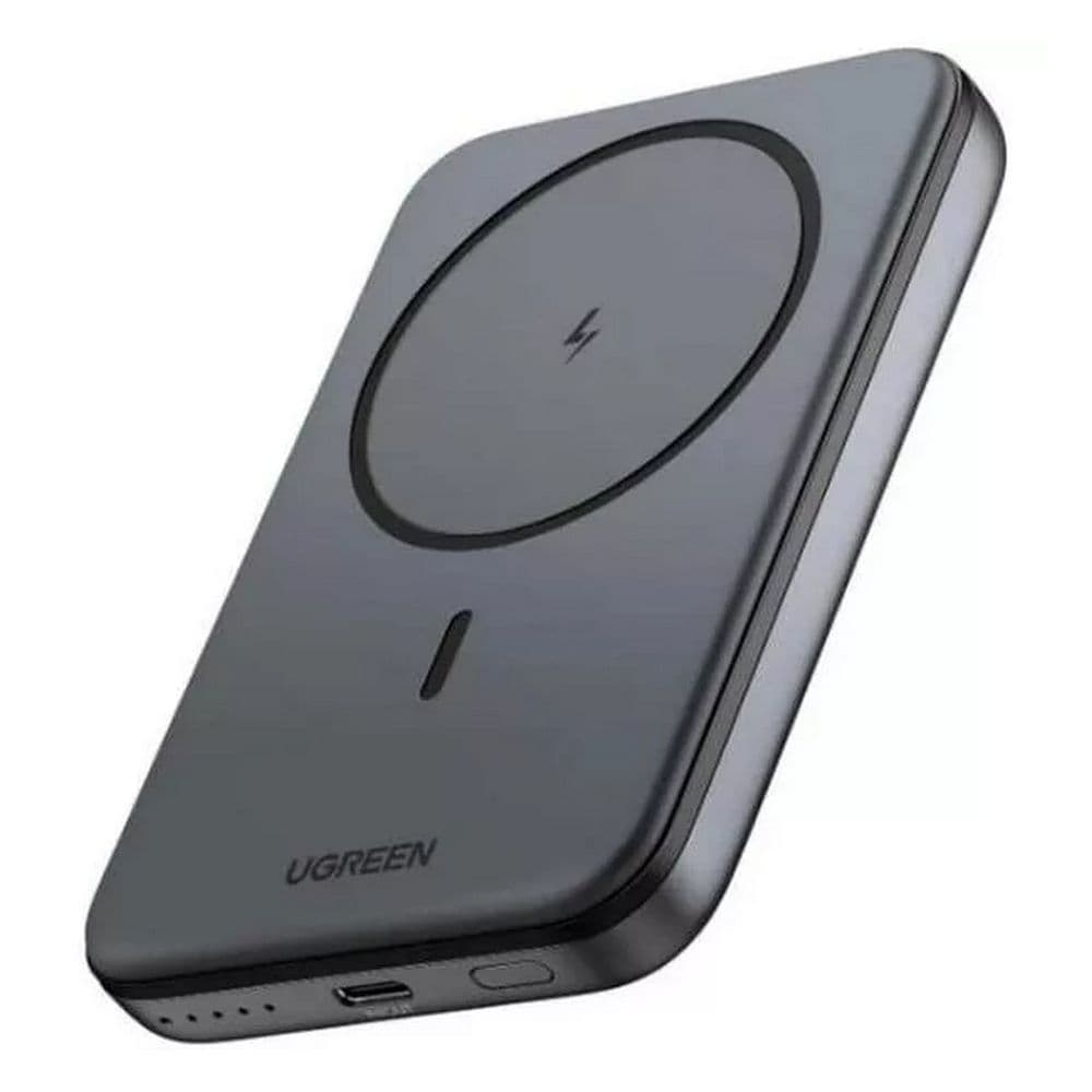 Внешний аккумулятор UGREEN PB561 10000mAh Magnetic Wireless Power Bank. Цвет: серый космос