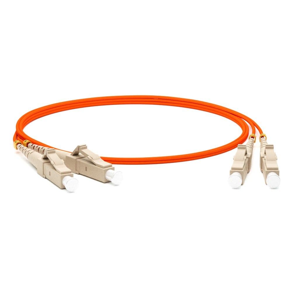 Кабель Hyperline  FC-D2-50-LC/PR-LC/PR-H-3M-LSZH-OR Патч-корд волоконно-оптический (шнур) MM 50/125, LC-LC, 2.0 мм, duplex, LSZH, 3 м