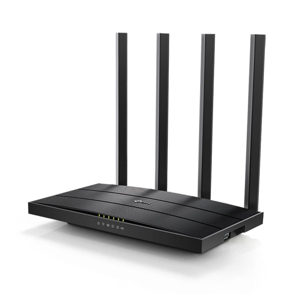 AC1200 Двухдиапазонный Wi Fi роутер. 300 Мбит/с на 2,4 ГГц + 867 Мбит/с на 5 ГГц. 4 антенны, 1 гигабитный порт WAN + 4 гигабитных порта LAN, порт USB 2.0. приложение Tether, режим точки доступа, поддержка IPv6, IPTV, Beamforming, Airtime Fairness, MU-MIMO, сервер VPN, поддержка облака