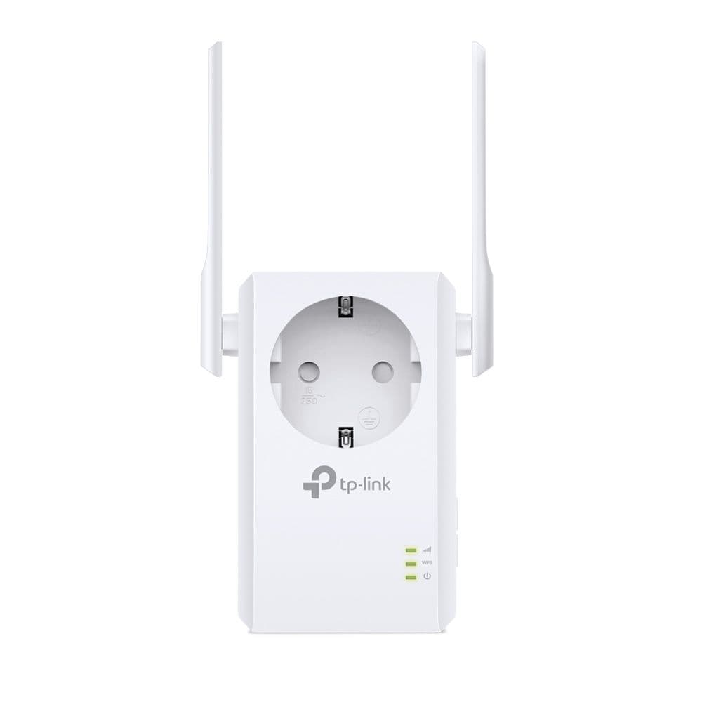 Усилитель Wi-Fi сигнала со встроенной розеткой TP-LINK Bad Pack TL-WA860RE N300 , чипсет QCA(Atheros), 2T2R, Мбит/с на 2,4 ГГц, 802.11b/g/n, 1 порт LAN 10/100 Мбит/с, (071158)