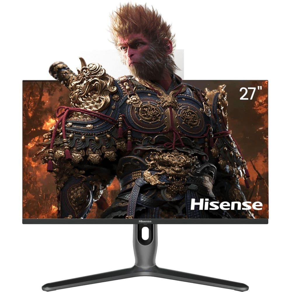 Монитор 27" Hisense 27G7K-PRO Black (IPS 3840x2160, 160 Гц, 1 мс, 16:9, 1000 кд/м², HDMI 2.1, DP 1.4, USB-C, 2xUSB 3.0, 3.5 Jack, DisplayHDR 1000, FreeSync Premium, miniLED)