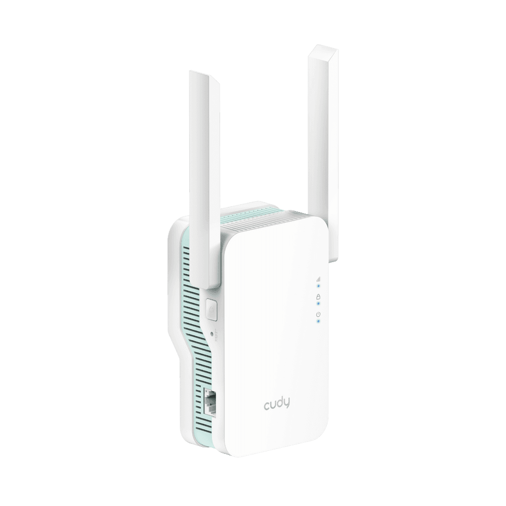 Усилитель сигнала CUDY  RE1500  Wi-Fi 6 AX1500 с поддержкой Mesh, режим точки доступа, чипсет: MediaTek, Cudy Mesh, скорость Wi-Fi: до 300 Мбит/с (2,4 ГГц) + до 1201 Мбит/с (5 ГГц), стандарты Wi-Fi: 802.11a/b/g/n/ac/ax, 1 порт Ethernet 10/100 Мбит/с, кнопка WPS, индикатор уровня сигнала, WPA3, управление индикаторами, приложение Cudy