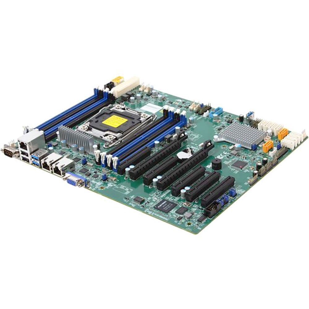Материнская плата SuperMicro MBD-X10SRL-F-O ATX, 1xLGA2011 (up to 145W TDP), iC612, 8xDDR4, 10xSATA, 2x1GbE, IPMI, 4x PCIEx8, 3x PCIEx4, 2xSDOM, 4x USB3.0, 8x USB2.0, (156115)