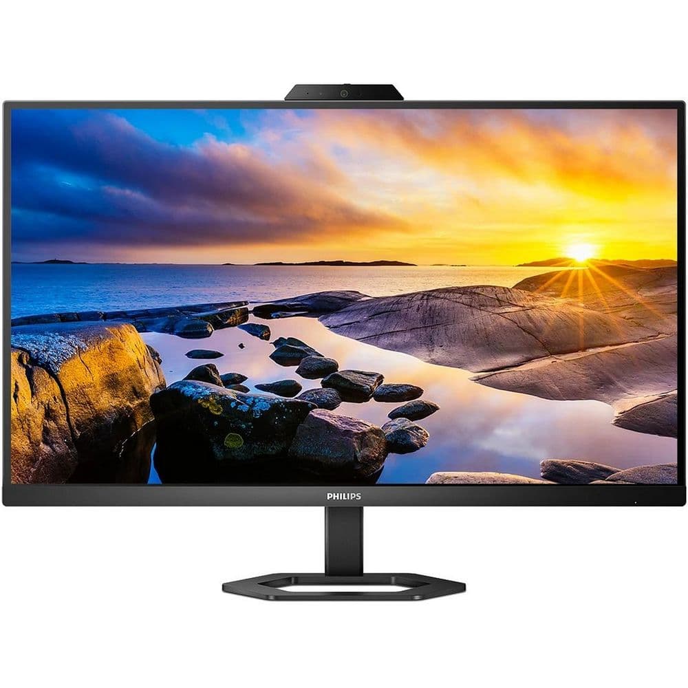 Монитор 27" PHILIPS 27E1N5600H  Black (2560x1440 75Гц IPS LED 16:9 4(1)ms HDMI DP USB-C 3.2 (65W) 4*USB3.3(BC) Mega Infinity DCR 1000:1 178/178 300cd Webcam 5 MP Hello HAS Pivot Tilt Swivel Speakers)