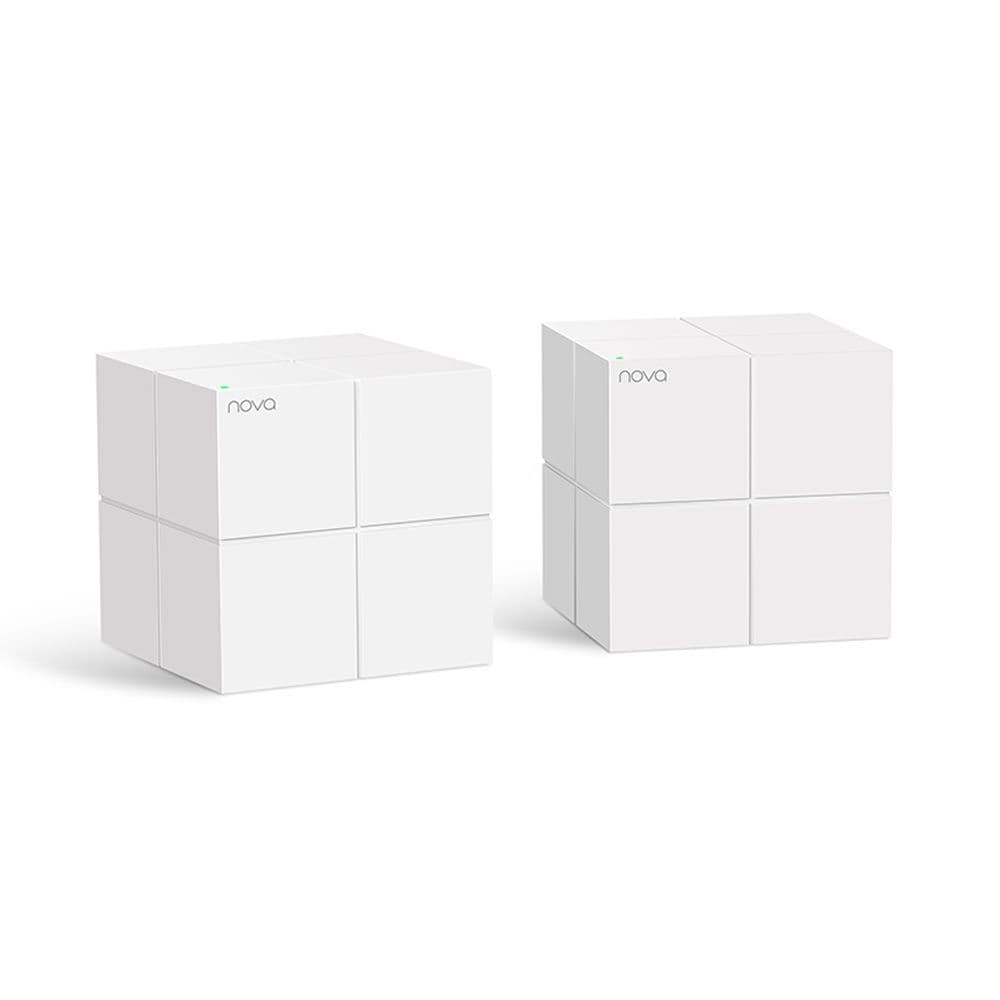 Маршрутизатор Tenda MW6 (2-pack) Домашняя гигабитная Wi-Fi Mesh система АС2100 до 300 Мбит/с на 2,4 ГГц + до 867 Мбит/с на 5 ГГц, LAN 2x1Гбит/с, 2 встроенные антенны