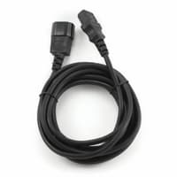 Кабель питания сист.блок-монитор Cablexpert PC-189-10, 3.0м, C13-C14, 6А, Сечение провода: 0,5 мм2, черный, с заземлением - фото 2