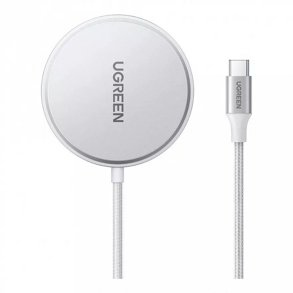 Беспроводное зарядное устройство UGREEN W703 (35565) Wireless Charger Qi2 with MagSafe 15W (For iOS Device). Цвет: белый