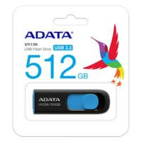 USB накопитель ADATA Bad Pack 512GB USB 3.2 Gen1 AUV128-512G-RBE Black/Blue, Performance (Max.): Up to 100MB/s read - фото 3