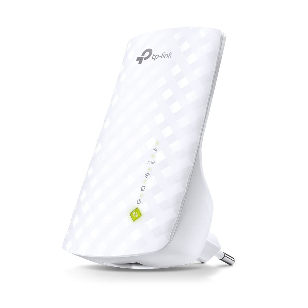 Усилитель Wi-Fi сигнала TP-LINK RE200 AC750, чипсет Mediatek, до 433 Мбит/с на 5 ГГц + до 300 Мбит/с на 2,4 ГГц, 802.11ac/a/b/g/n, 1 порт LAN 10/100 Мбит/с, кнопка Range Extender, 3 встроенные антенны (071295) {20}