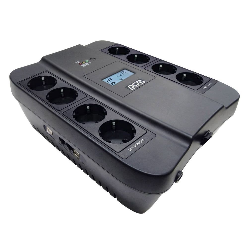 Источник бесперебойного питания Powercom Spider SPD-550U LCD USB 330W/550VA black (038377)