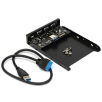 Адаптер Gembird Планка USB 3.0 на переднюю панель в отсек 3.5" 3xUSB-A 3.0 + 1xType-C - фото 3