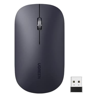 Беспроводная компьютерная мышь UGREEN MU001 (90372) Portable Wireless Mouse. Цвет: черный 