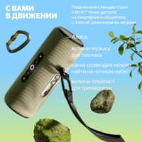 Умная колонка Yandex Стрит Алиса зеленый 30W 2.0 BT/Wi-Fi 10м 3300mAh (YNDX-00030GRN) - фото 6