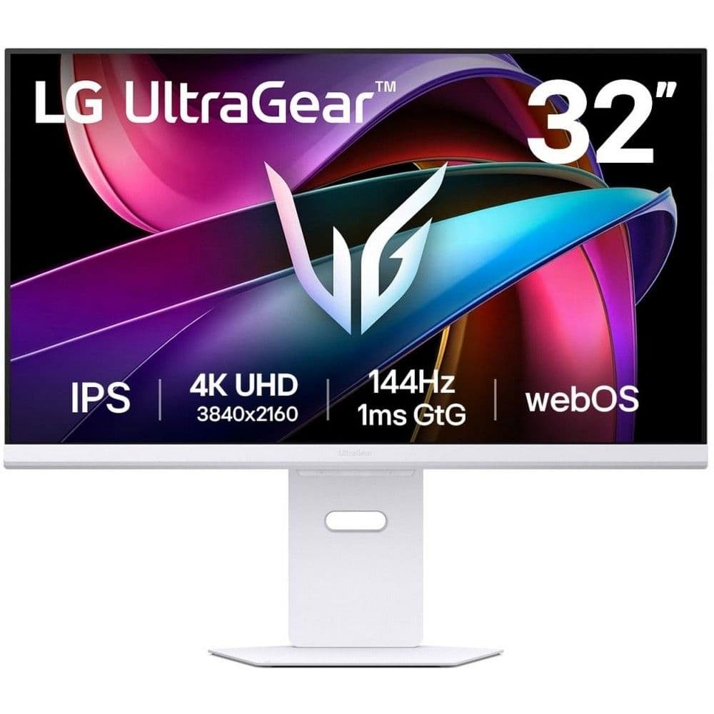 Монитор 31.5" LG 32G810SA-W   Smart IPS, 3840x2160, 144Hz, 1ms, 400сd/m, 1000:1, HDR10 | HDMI(2.1), DP(1.4), Type-C(PD-65W), 2xUSB2.0, RJ45 | HAS, Pivot, Swivel, ExPSU, Speakers, Vesa 100, White