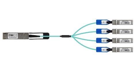 Кабель OPTICAL QSFP28 100G 3M LRAOC-QSFP28-4SFP28-3M LR-LINK