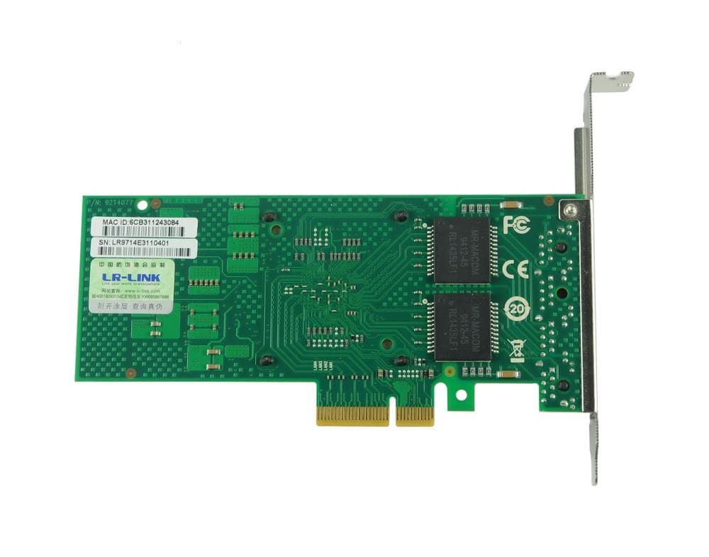 Сетевой адаптер LR-LINK LREC9714HT Intel I350 AM4 PCI-E x4 1GB 4 x RJ45 I350-T4