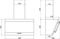 GOOD, Кухонная вытяжка ELIKOR КВ Титан 60П-430-К3Д черный - фото 3