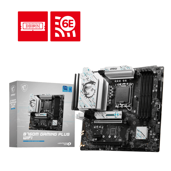 Материнская плата B760 S1700 MATX B760M GAMING PLUS WIFI MSI
