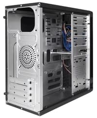 Корпус MINITOWER mATX W/PSU 2xUSB+2xUSB3.0 аудио черный MA-371X EX277439RUS EXEGATE - фото 2
