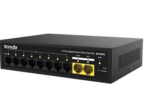 Коммутатор 10PORT 10/100/1000M SG110PC TENDA