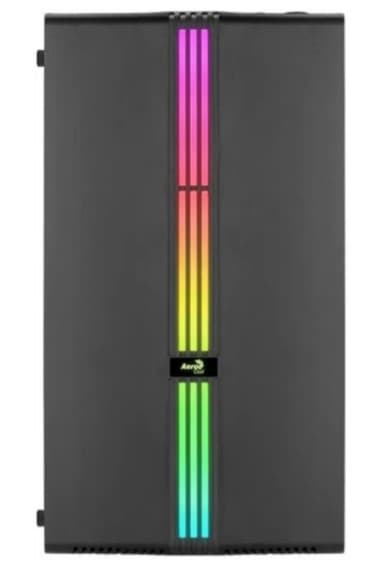 Корпус MINITOWER Micro-ATX,Mini-ITX W/PSU 3х12cm fan RGB(1 предустановлен) черный с окном EVO Mini-G-BK-v1 4711099472352 AEROCOOL