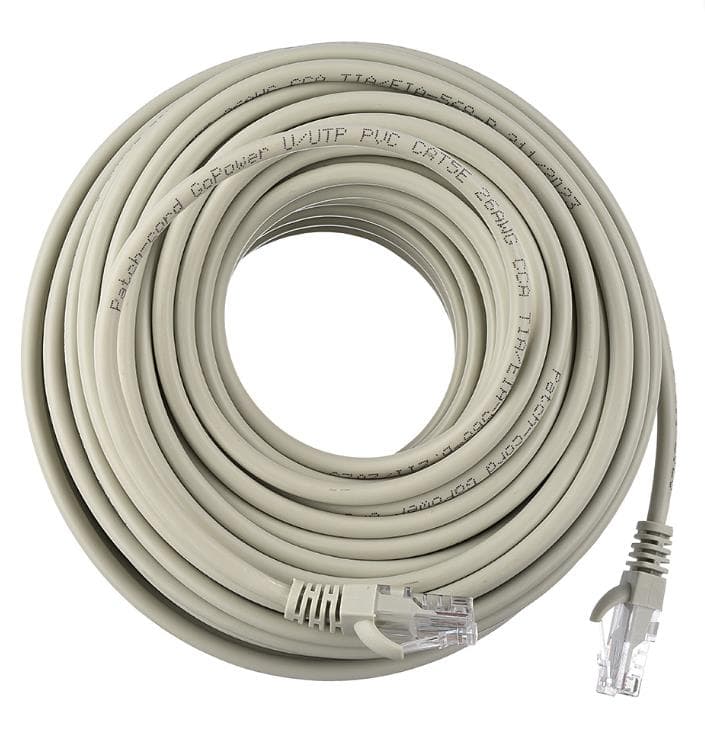 Кабель PATCH RJ-45(M)/RJ-45(M) 00-00029039 20M GREY GOPOWER