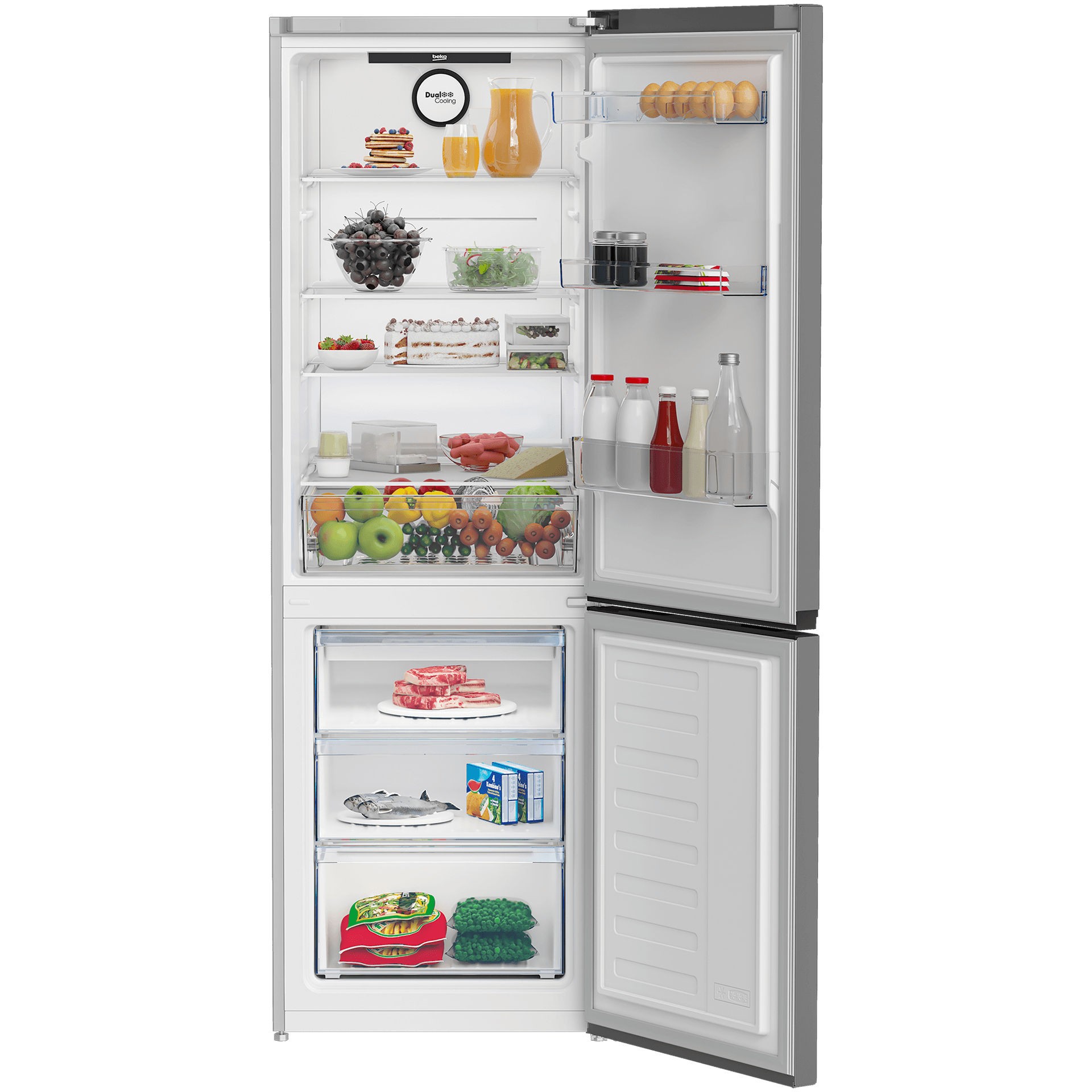 Холодильник Beko B3RCNK362HG 2-хкамерн. серый