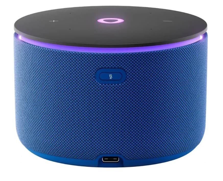 Умная колонка Яндекс Станция Мини 3 Про с Алисой, Zigbee, синий, YNDX-00059BLU