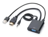 Адаптер HDMI (M)/VGA (F) 00-00027496 BLACK GoPower