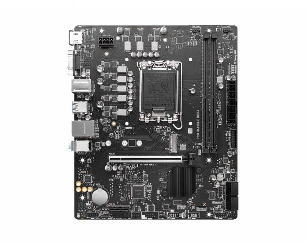 Материнская плата H610 S1700 MATX PRO H610M-E DDR4 MSI