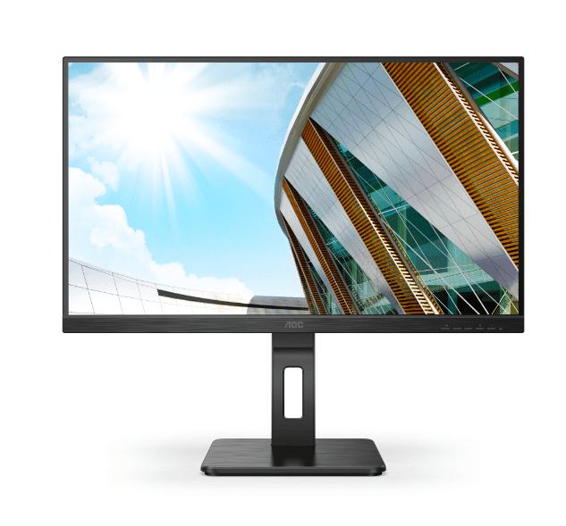 Монитор AOC 27" Q27P2Q, 16:9, IPS, QHD, 4ms, 300cd, 75Hz, VGA, HDMI, DP, USB, SPK, HAS