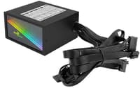 БП Aerocool Mirage Gold 650W Fully Modular <80+Gold, ATX, RGB, 4+4P x2,PCIe 6+2P x2,PATA x3,SATA x6> - фото 3