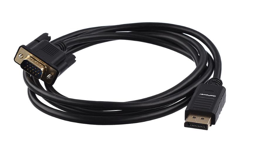 Кабель DP/VGA 1.8M 00-00027497 BLACK GoPower