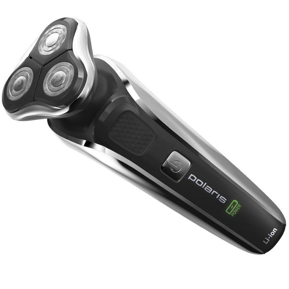 Электрическая бритва PMR 0307RC wet&dry PRO 5 blades+ черный/хром POLARIS