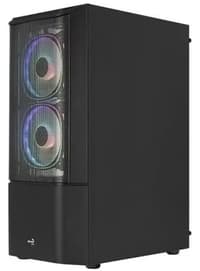 Корпус MIDITOWER ATX,micro ATX,mini-ITX W/PSU 7x12cm Fan(1 предустановлен) черный с окном Quantum-G-BK-v2 4710562758511 AEROCOOL - фото 4