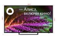 Телевизор LCD 43" 4K UHD YANDEX 43U540S LEFF - фото 6